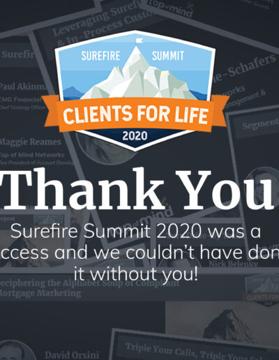 Top of Mind Networks | Surefire Summit Thank You Social Post