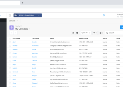Top of Mind Networks | Lead Management Feature